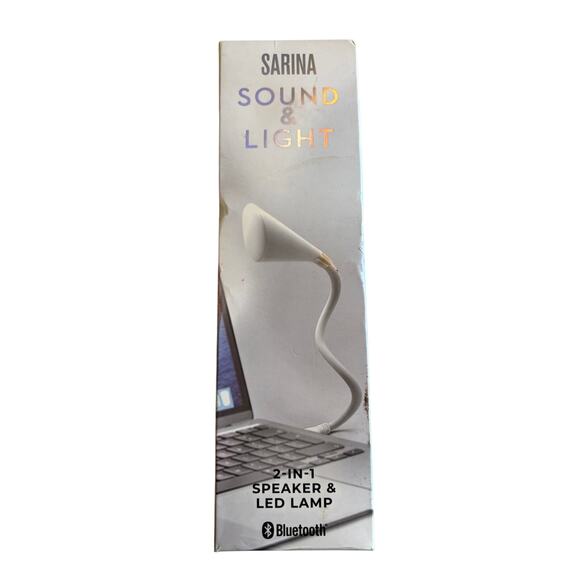 NIB Sarina Sound & Light 2-in-1 Speaker & LED Lamp - Picture 1 of 7